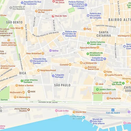 Appartement Furnished Sao Bento 1 Bedroom 1ba Lissabon